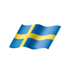 Sweden flag, vector illustration
