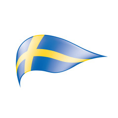 Sweden flag, vector illustration