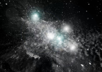 Fototapeta premium galaxy in a free space