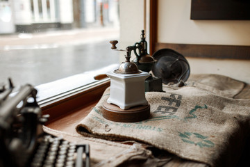 retro coffee grinder