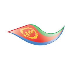 Eritrea flag, vector illustration