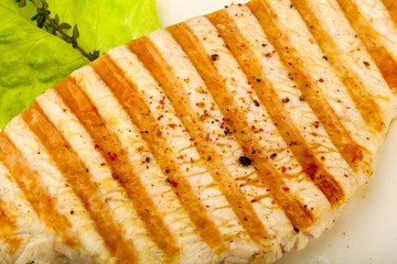 Grilled turkey steak