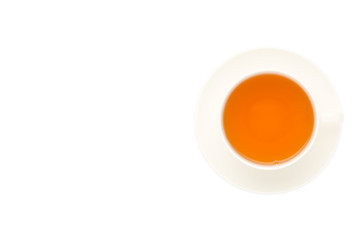 Cup of tea isolated on white background