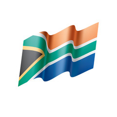 south africa flag, vector illustration