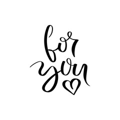 Hand written calligraphy quote motivation for life and happiness. For postcard, poster, prints, cards graphic design.