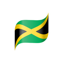 Jamaica flag, vector illustration