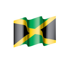 Jamaica flag, vector illustration