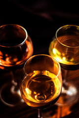 different types of wines and shapes of glasses