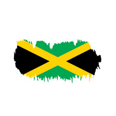 Jamaica flag, vector illustration