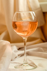 rose wine glass