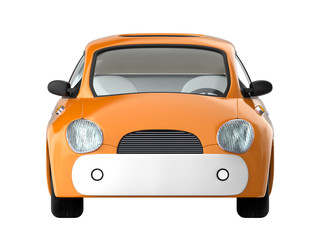 Obraz na płótnie Canvas small cute car front