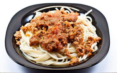 Spaghetti with bolognese sauce