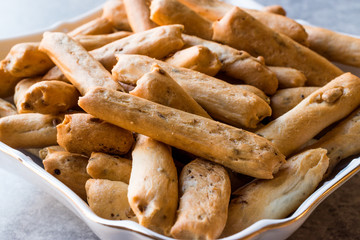 Turkish Pastry Crispy Stick Crackers with Anise Flavor