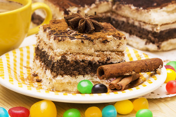 delicious portion of tiramisu