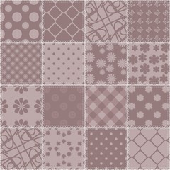 patchwork background with different patterns