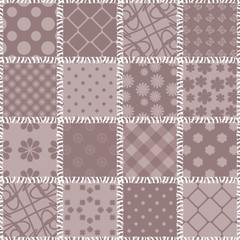 patchwork background with different patterns