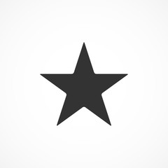 Vector image of star icon.