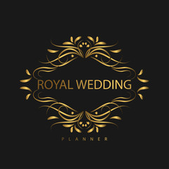 Logo Luxury with Golden Color