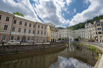 River Ohrza in Karlovy Vary