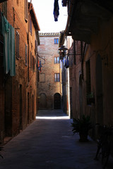 Medieval streets of the Italian city