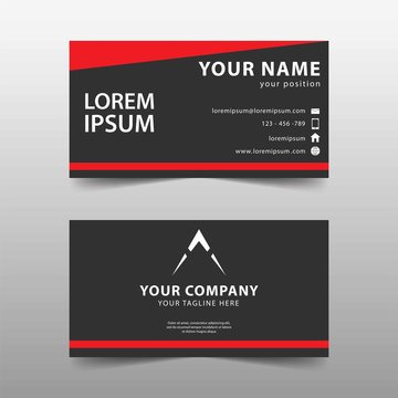 Modern business card template, Modern simple business card set