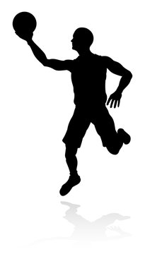 Silhouette Basketball Player
