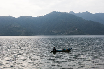 Obraz premium Fishing in Nepal