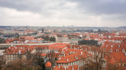Fototapeta na wymiar view over Prague