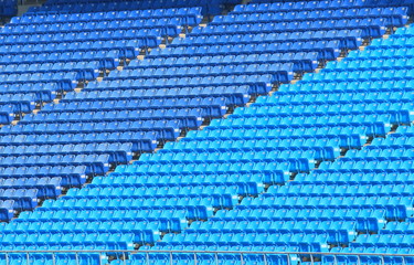 Obraz premium Blue seats sports stadium