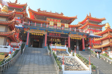 Fototapeta premium Chi Ming palace Lotus pond Kaohsiung Taiwan