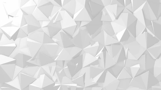 White texture geometric abstract triangle. Seamless loop.
