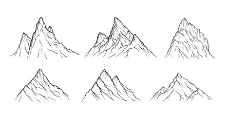 Hand Drawn Mountains