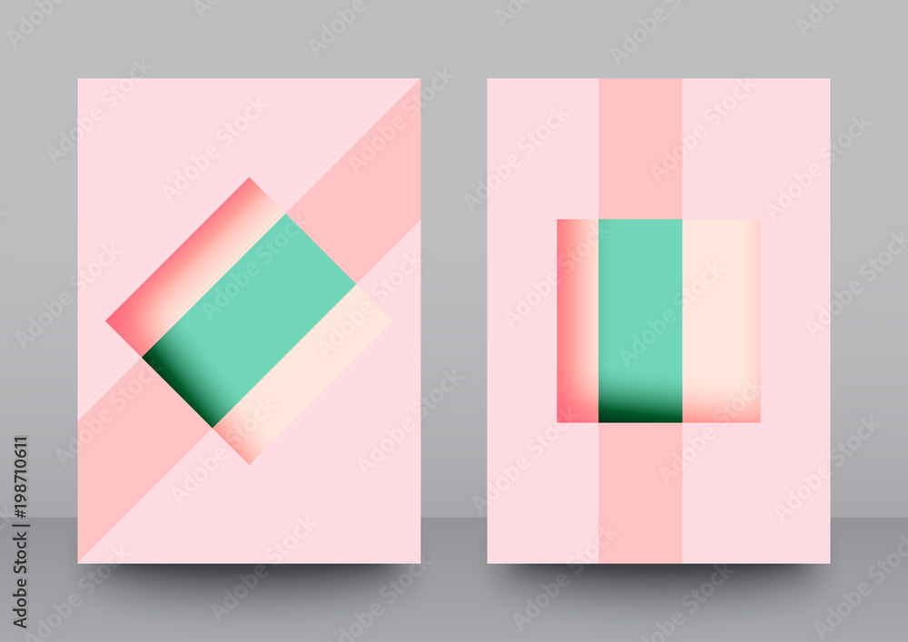 Poster abstract minimal geometric a4 cover template background design.vector illustration.
