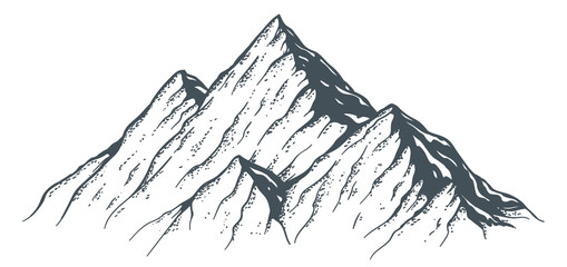 Hand Drawn Mountain