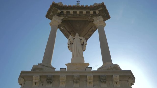 Pascual Bailon Statue under Corinthean Columns 