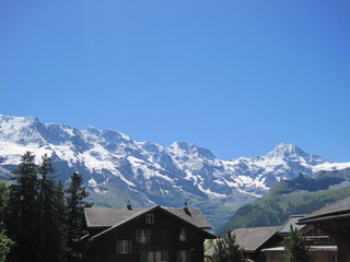 Fototapeta na wymiar Beautiful scenery of Switzerland - Allmendhubel -