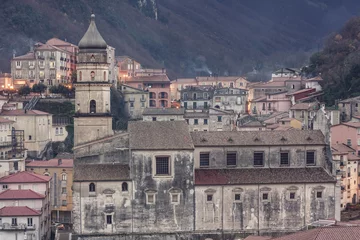 Foto op Canvas Glimpse of the city of Campagna in the province of Salerno © Francesco 