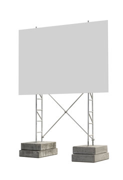 blank construction sign