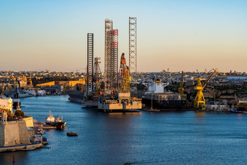 Obraz premium Valleta shipyard in Malta