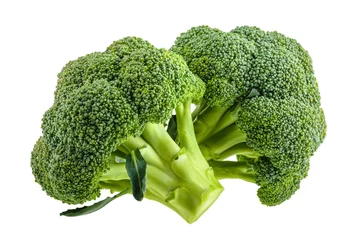 Poster broccoli isolated on white without shadow © azure
