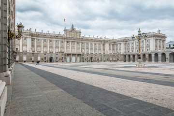 Fototapeta na wymiar Royal Palace in Madrid
