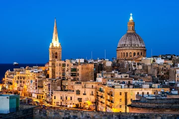 Deurstickers Panorama van Valletta, Malta © Jiri Castka