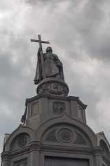 Monument dedicated to the Prince of Kiev Vladimir. Kiev, Ukraine 