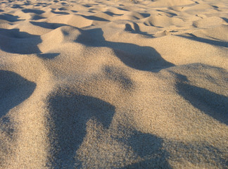 Sand beach close-up
