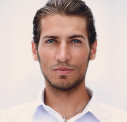 Obraz premium closeup.face of beautiful business person.