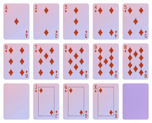 Playing cards - Diamond suit