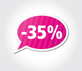 -35 % Pink Bubble