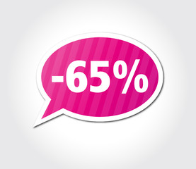 -65 % Pink Bubble