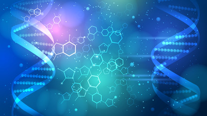 DNA vector medical background