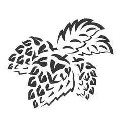 Craft beer logo- vector illustration, emblem brewery design on dark background.